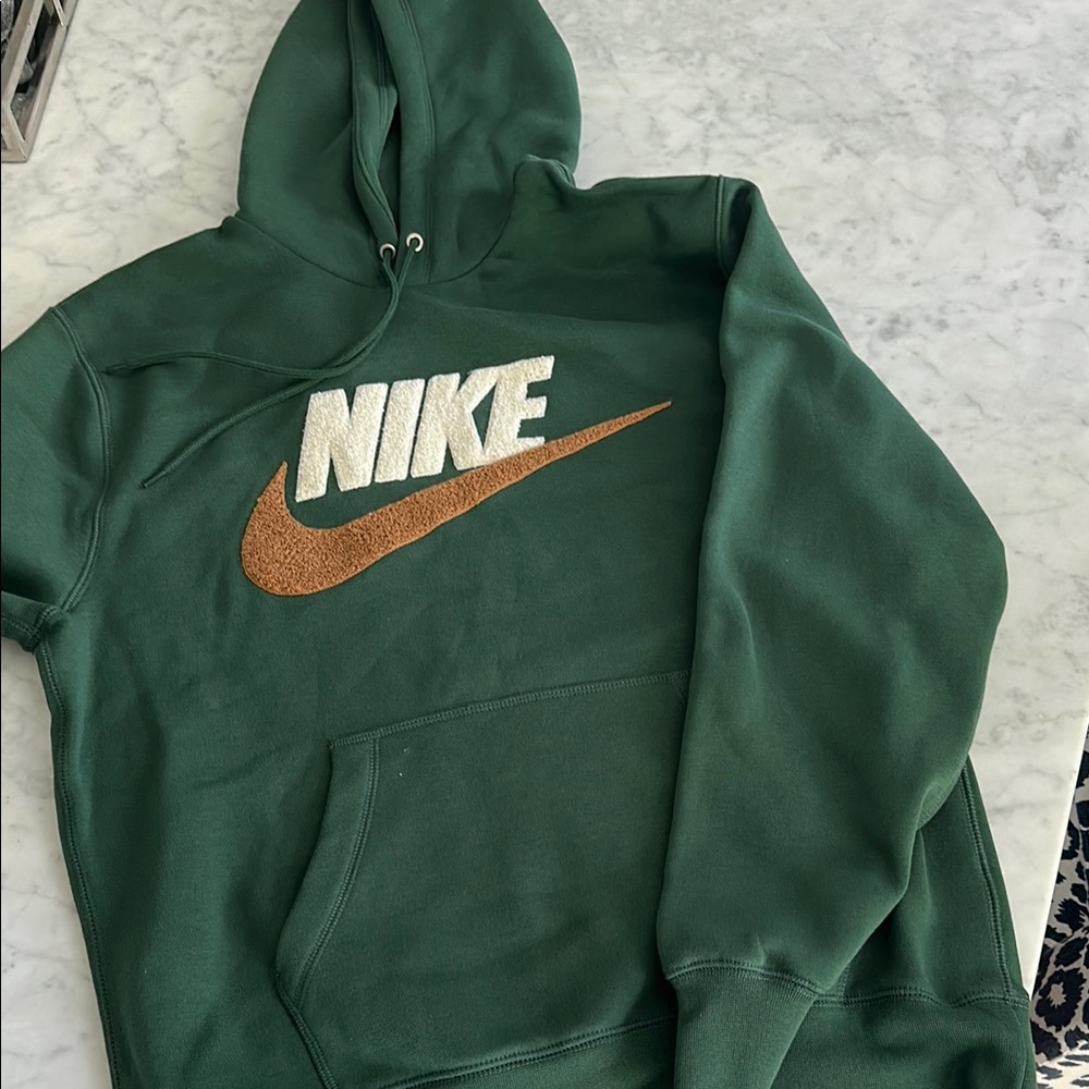 Nike Forest Green Hoodie with Swoosh